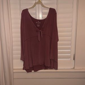 American Eagle Soft & Sexy Burgundy top